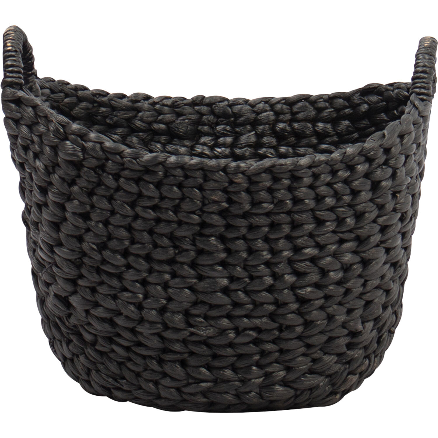 Woven Storage Basket H: 260mm, W: 350mm, D: 320mm Black