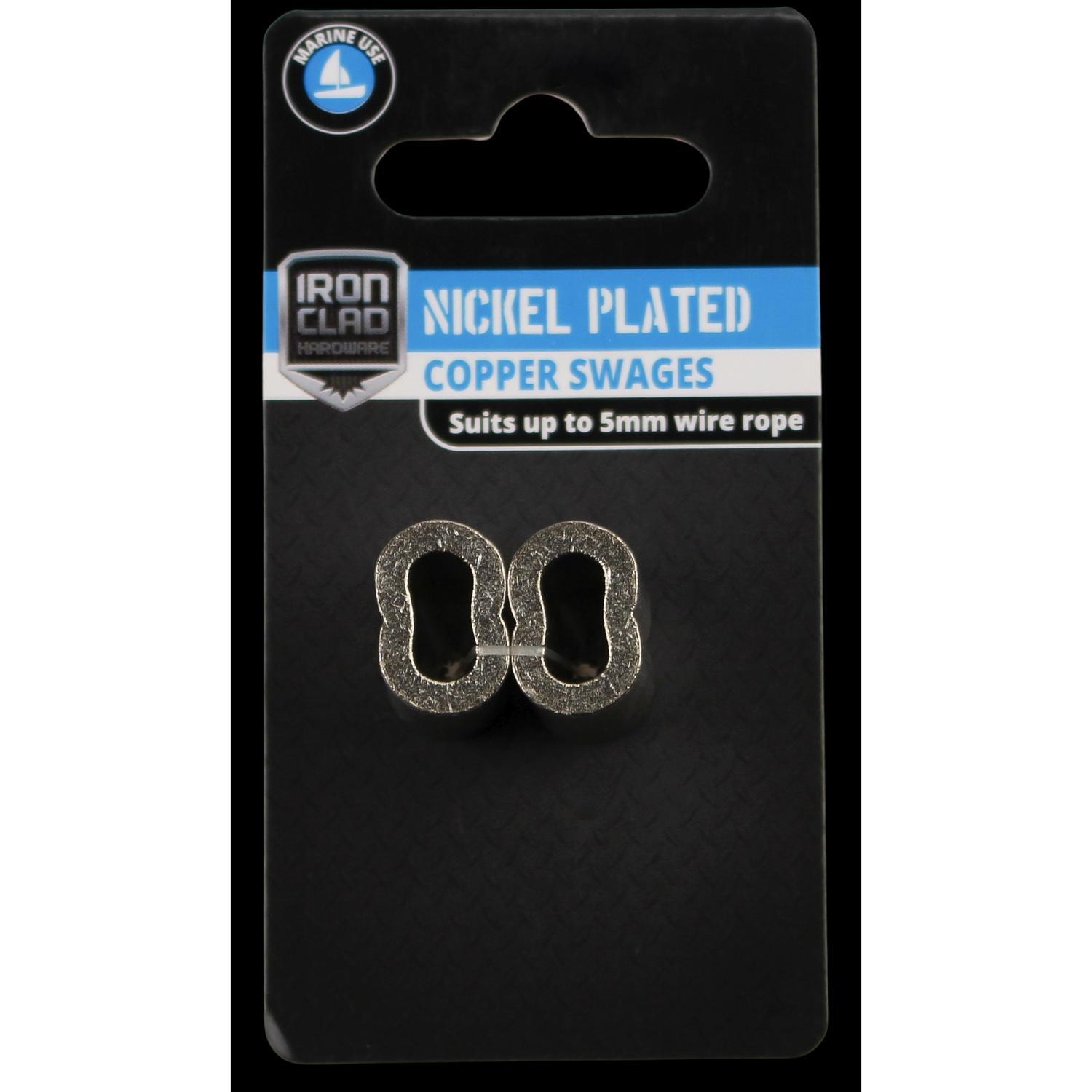 Swages  5mm Nickel Plated Copper
