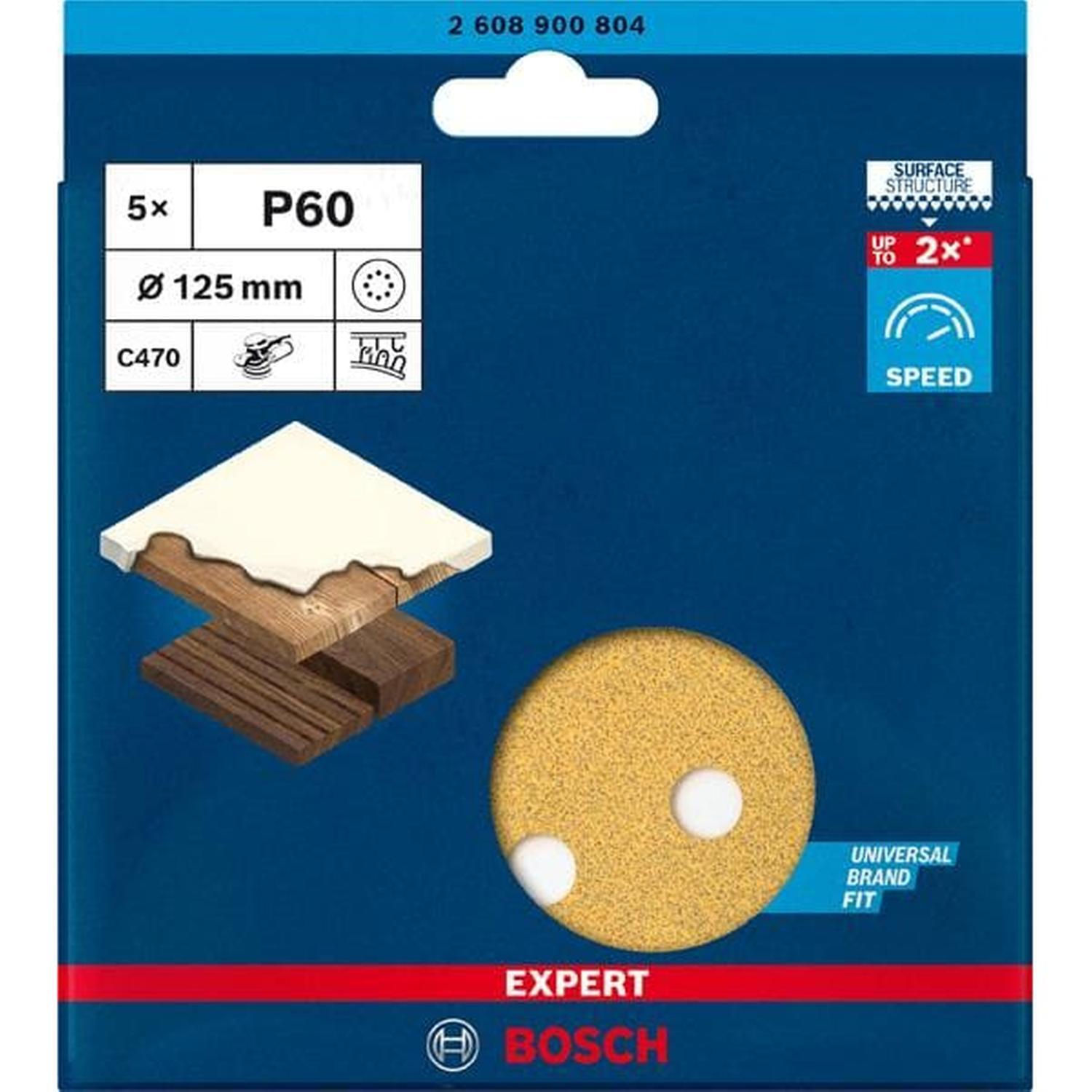 C470 Sanding Discs G60 5pc 125mm