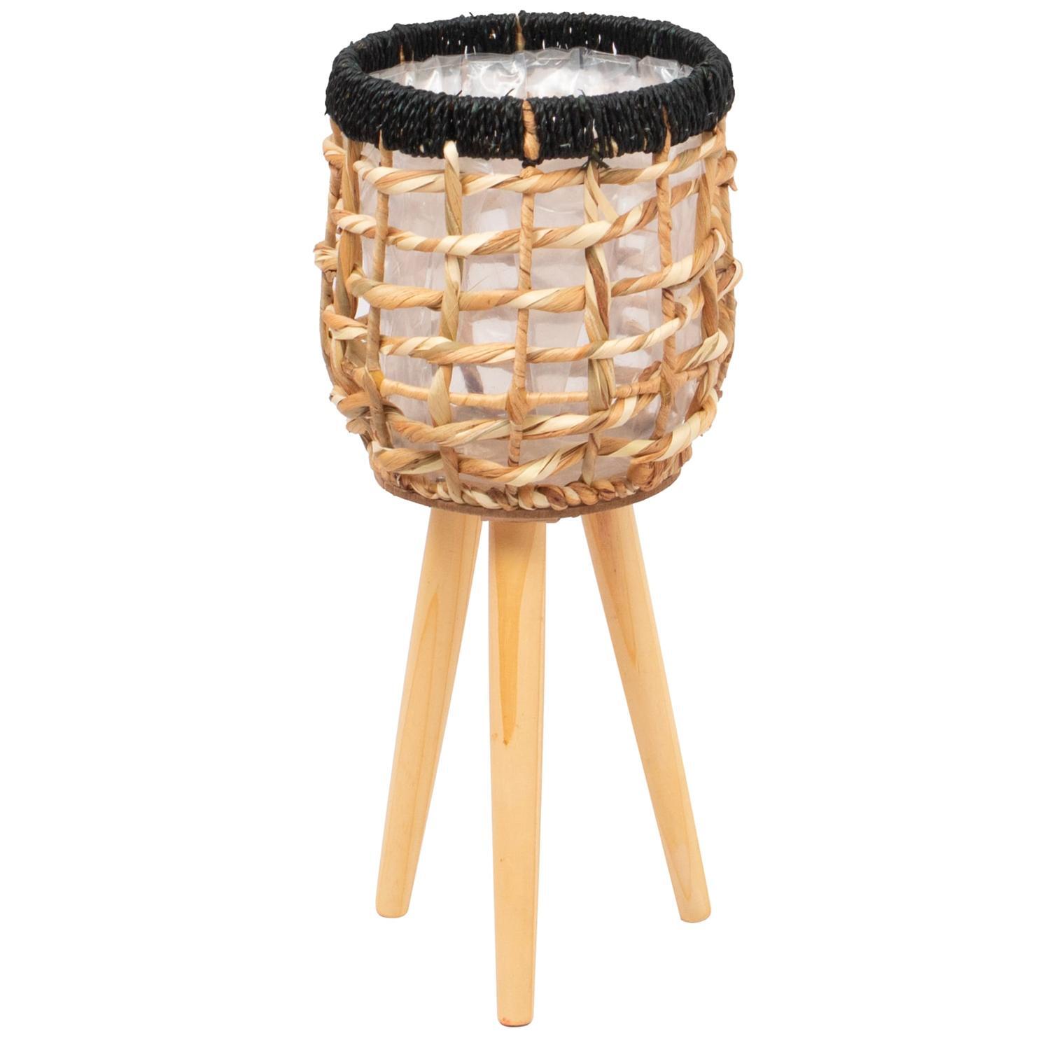 Woven Indoor Pot On Stand