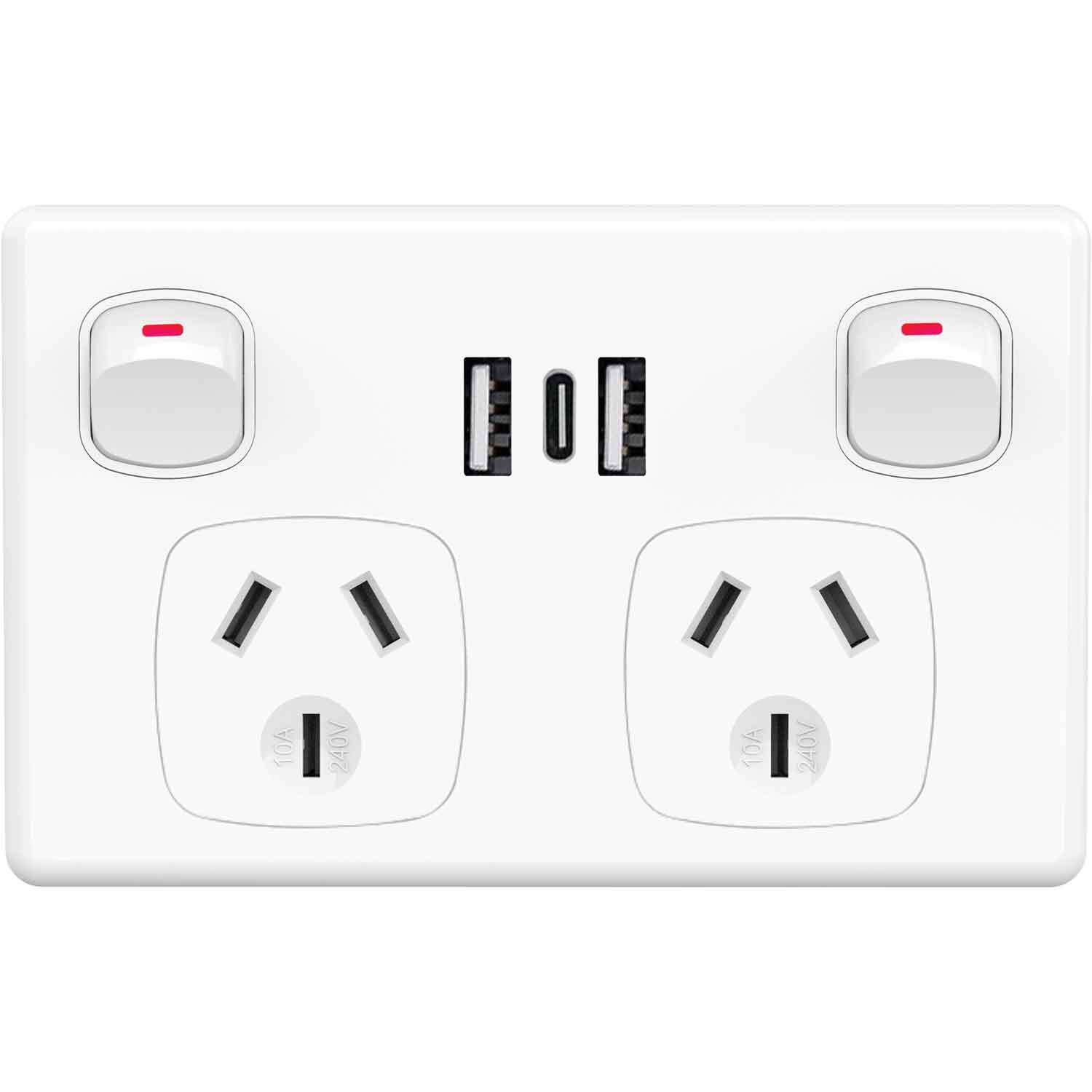 Twin USB (A&C) Power Point