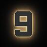 StreetGlo Solar Illuminated Number - Nine