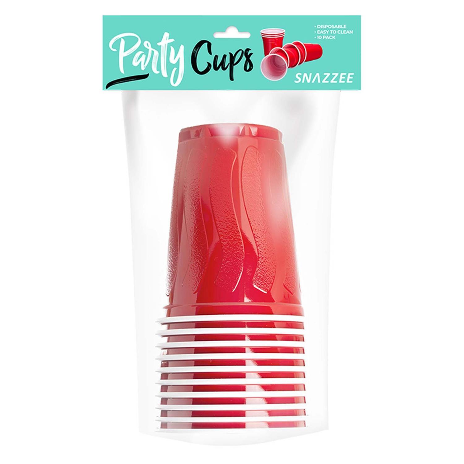 Cups 10pack 450ml Red