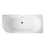 Freestanding Back to Wall Right Corner Bath 1600 mm White