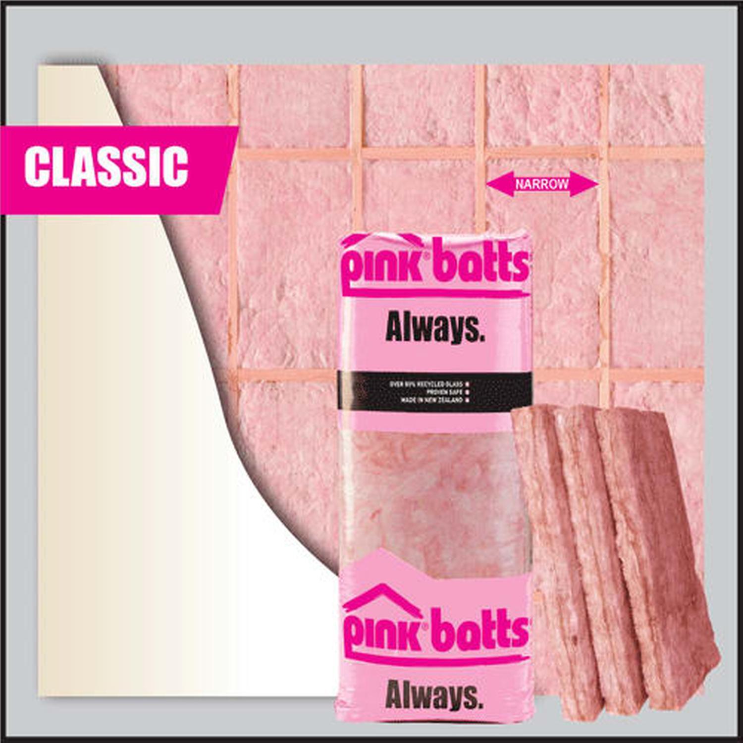 Ultra® Narrow Wall 1140 x 360mm  Pink