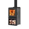 Clutha ULEB Wood Fire with Wood Stacker Base