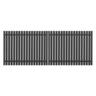 Aluminium Modern Picket Driveway Gate W: 1470mm, H: 1200mm, D: 56mm Grey