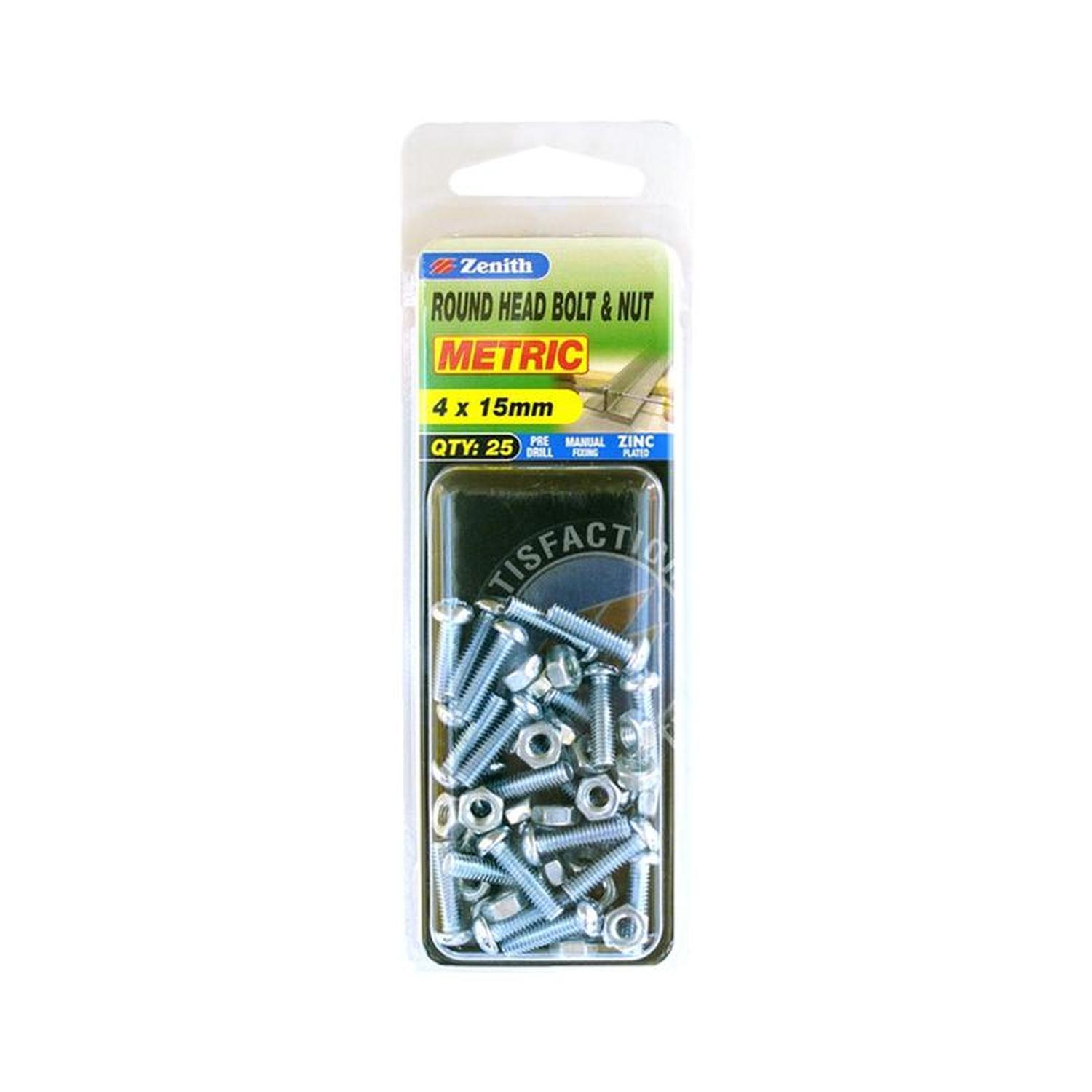 Round Head Bolt & Nut