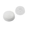 Screw Cap Snap 12mm Plastic White 25Pk Pure White