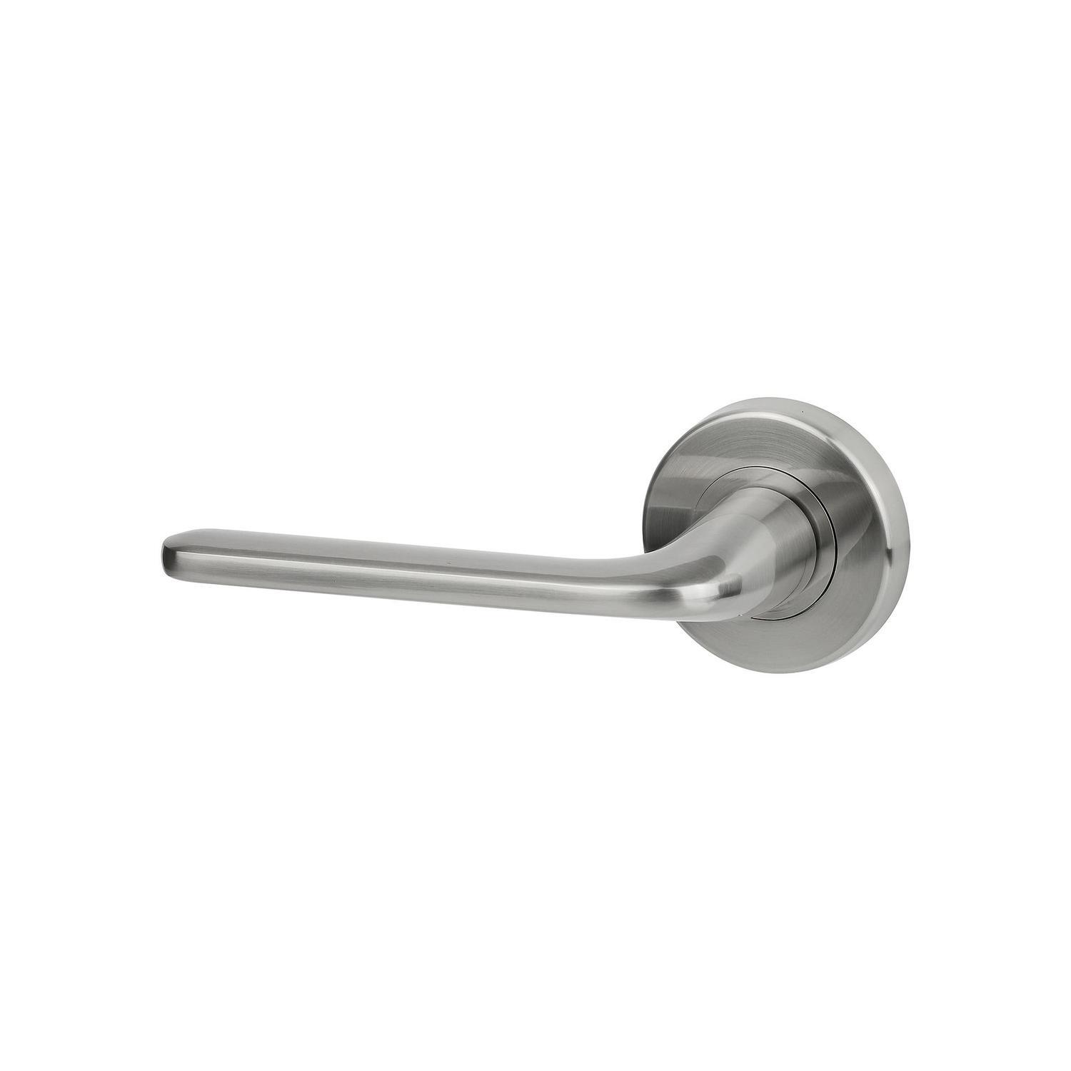 Passage Lever Handle Set Satin Nickel Finish