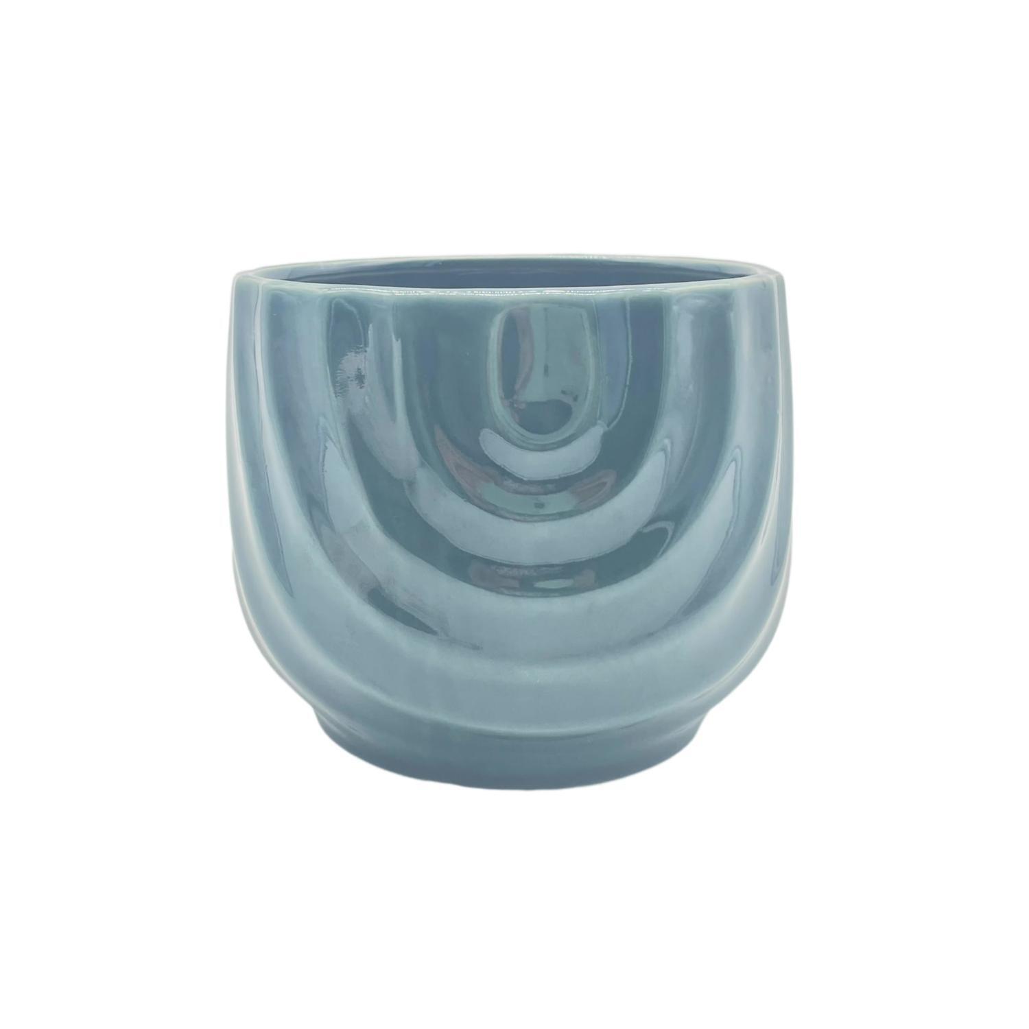 Bravia Ceramic Pot 12cm Teal