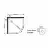 Round Shower Flat Wall