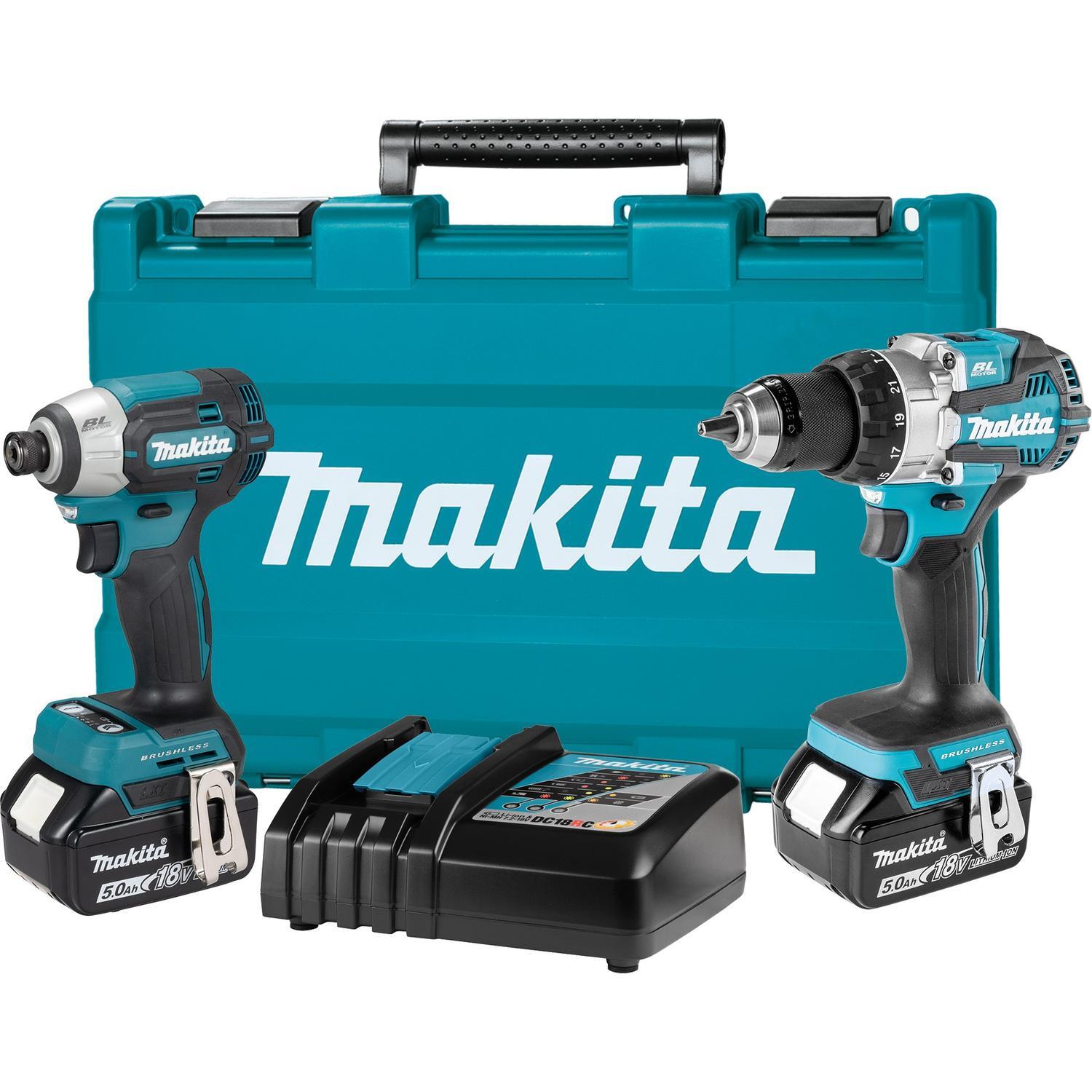 Brushless Hammer Drill And Impact Driver Kit 18 Volt