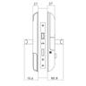 Digital Door Lock 70mm Backset Silver