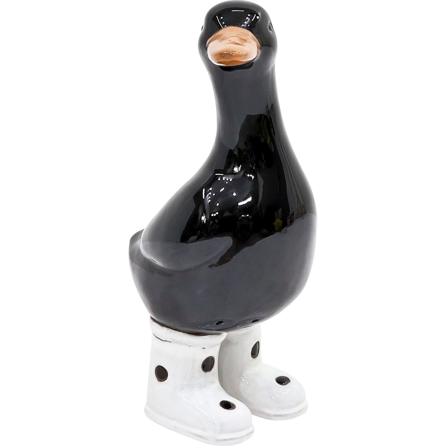 Ceramic Duck Décor Ornament 30cm Black