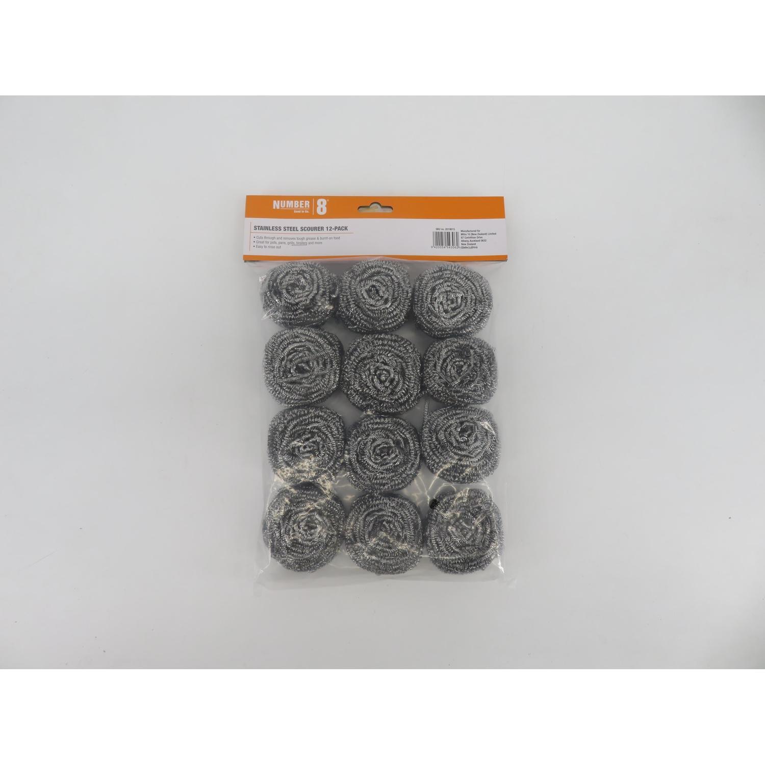 Scourer Stainless Steel 12 Piece
