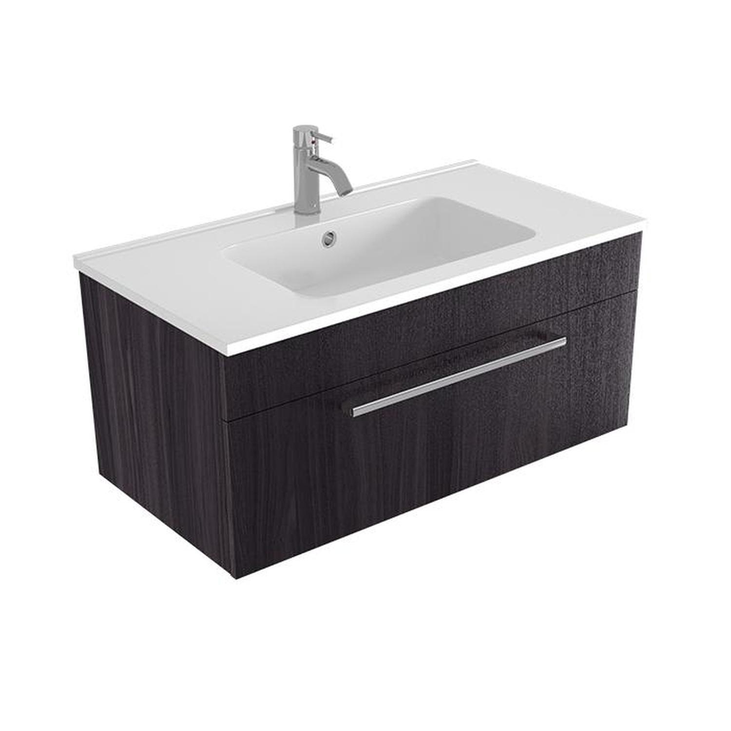 Calais II Wall Hung Vanity 900mm Fiordland Elm