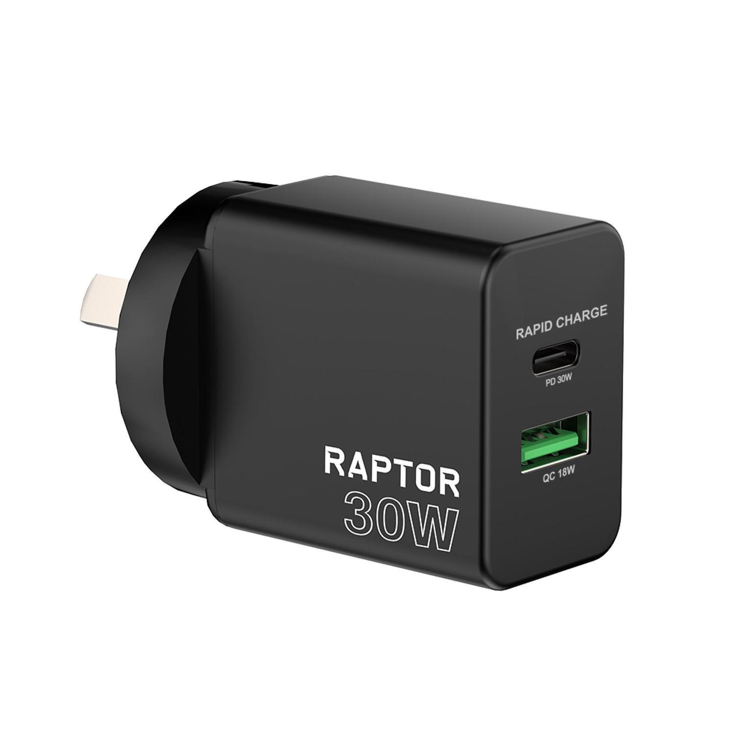 GaN Rapid Charger 1 x USB-C + 1 USB-A