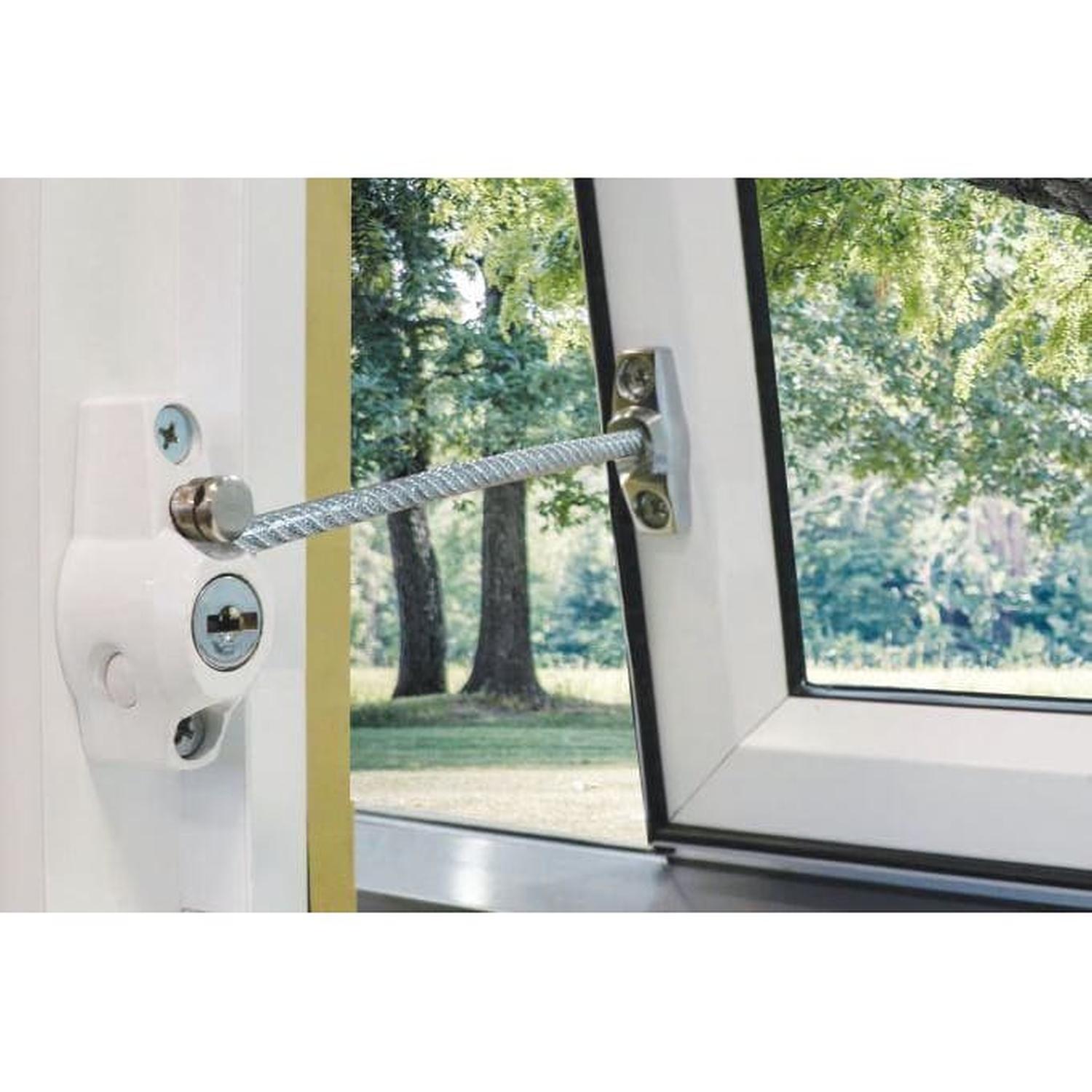 Window Restrictor Bolt with Cable