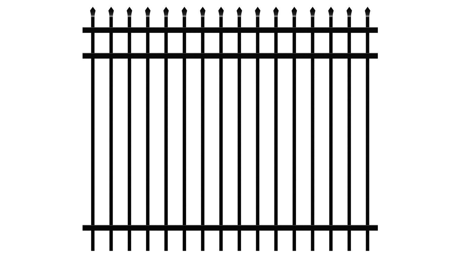 Fortress Fence Panel Spear Top