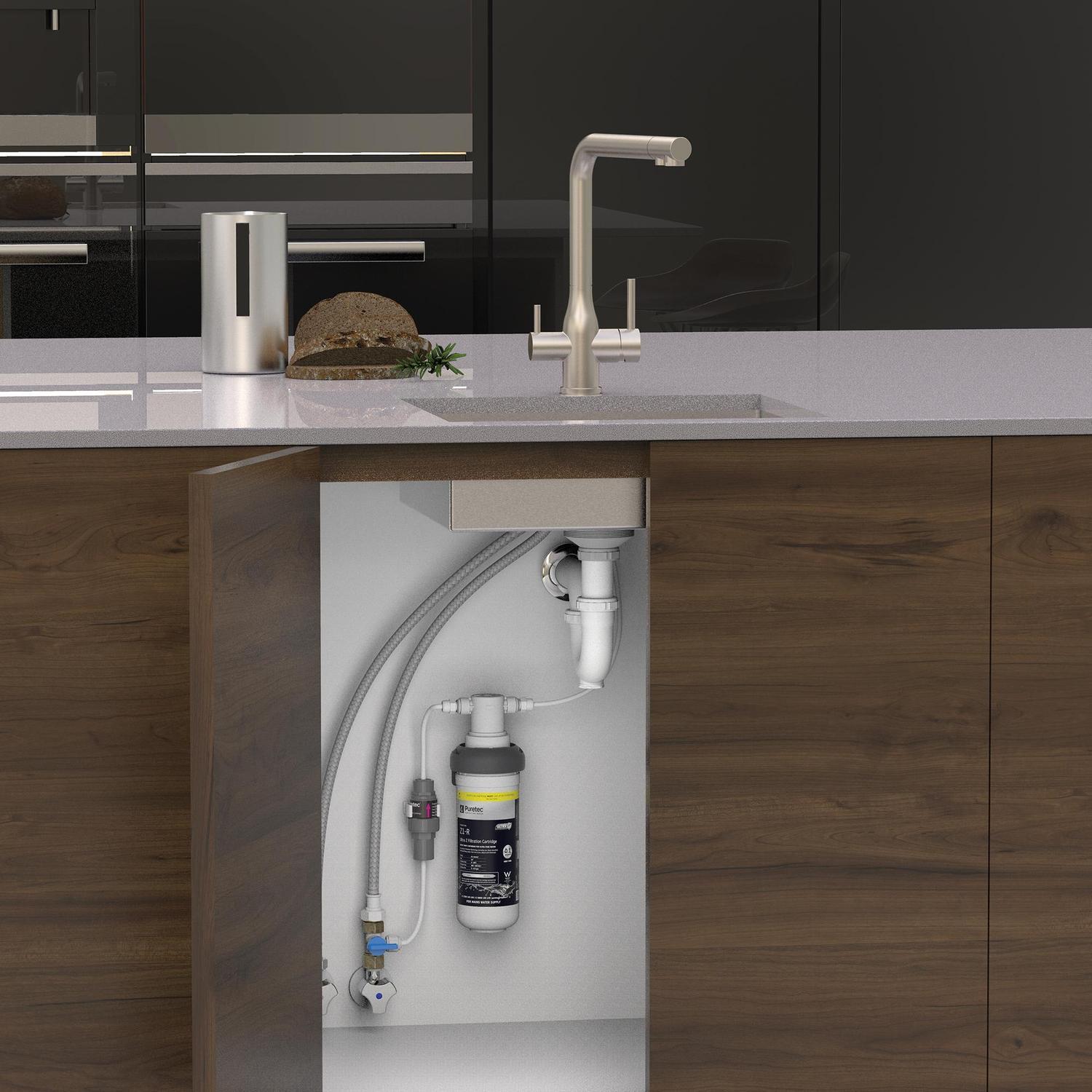 Elite E20 Water Filter Sink Mixer  Brushed Nickle