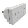 DOUBLE ADAPTOR RIGHT 10amp White