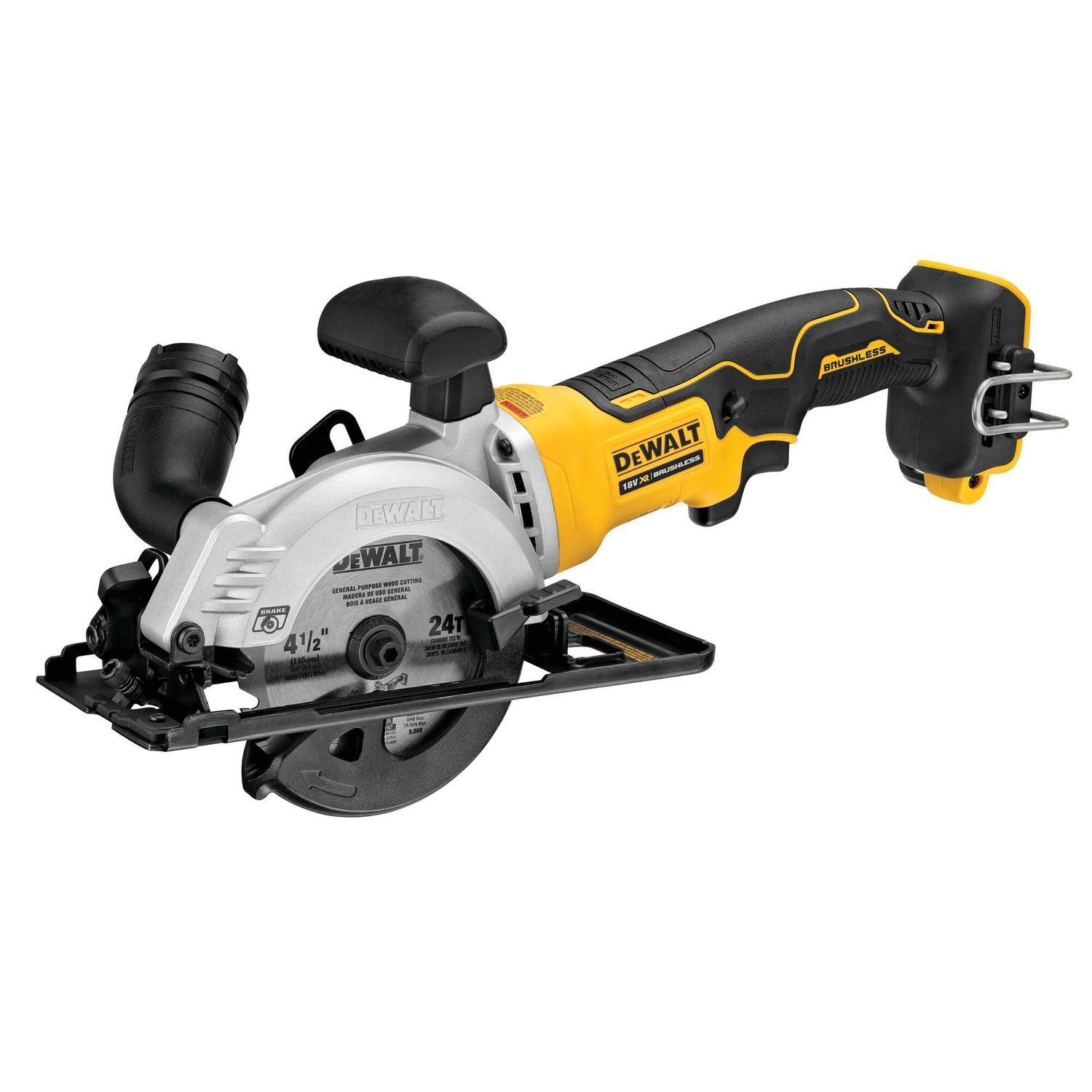 18 Volt XR Li-Ion Cordless Brushless 115mm (4") Circular Saw - Skin