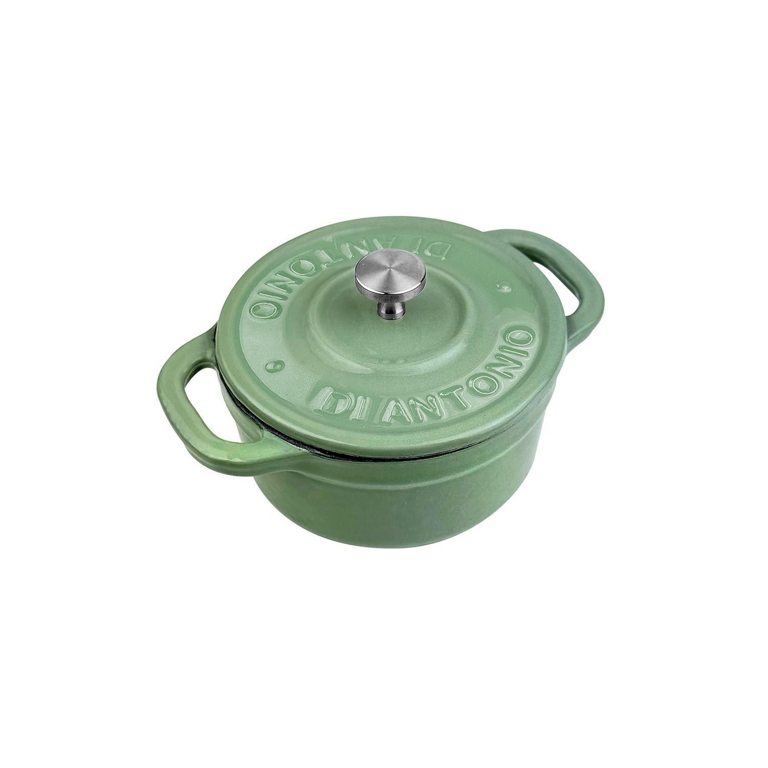 Casserole Dish Cast Iron 100mm Sage Green