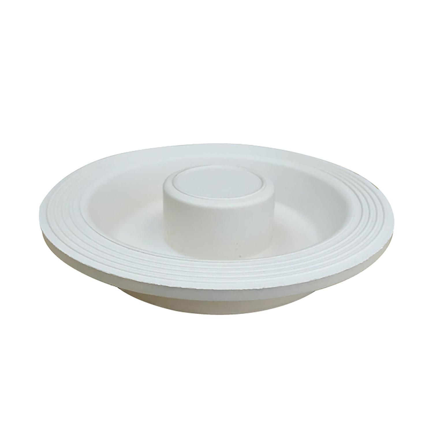Rubber Waste Plug H: 23mm, W: 102mm, D:102mm Creamy white