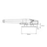 Window Handle Timber Left-Hand Face Fix 107mm White