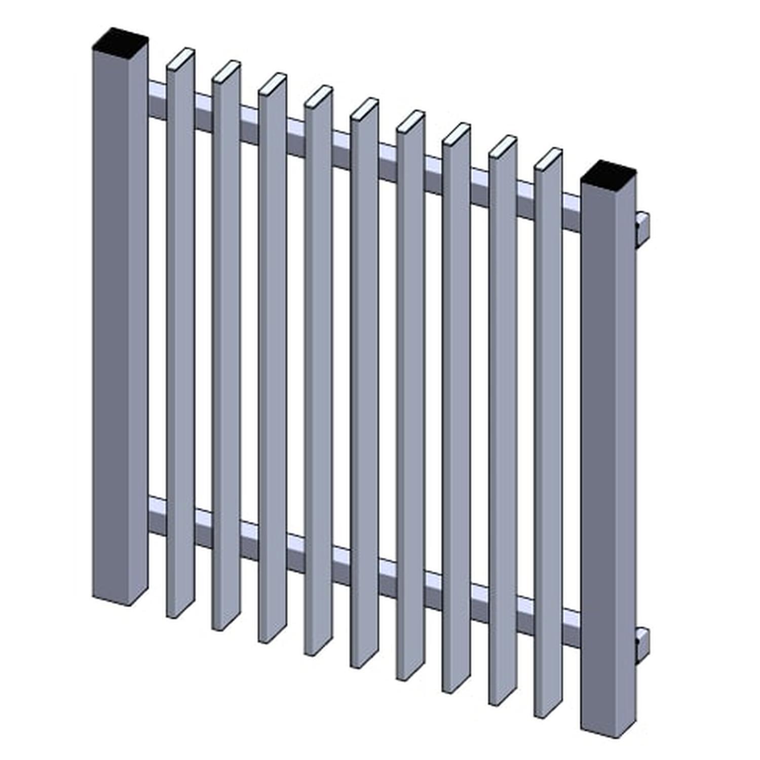 Finn Aluminium Gate H:1000mm, W940mm Black