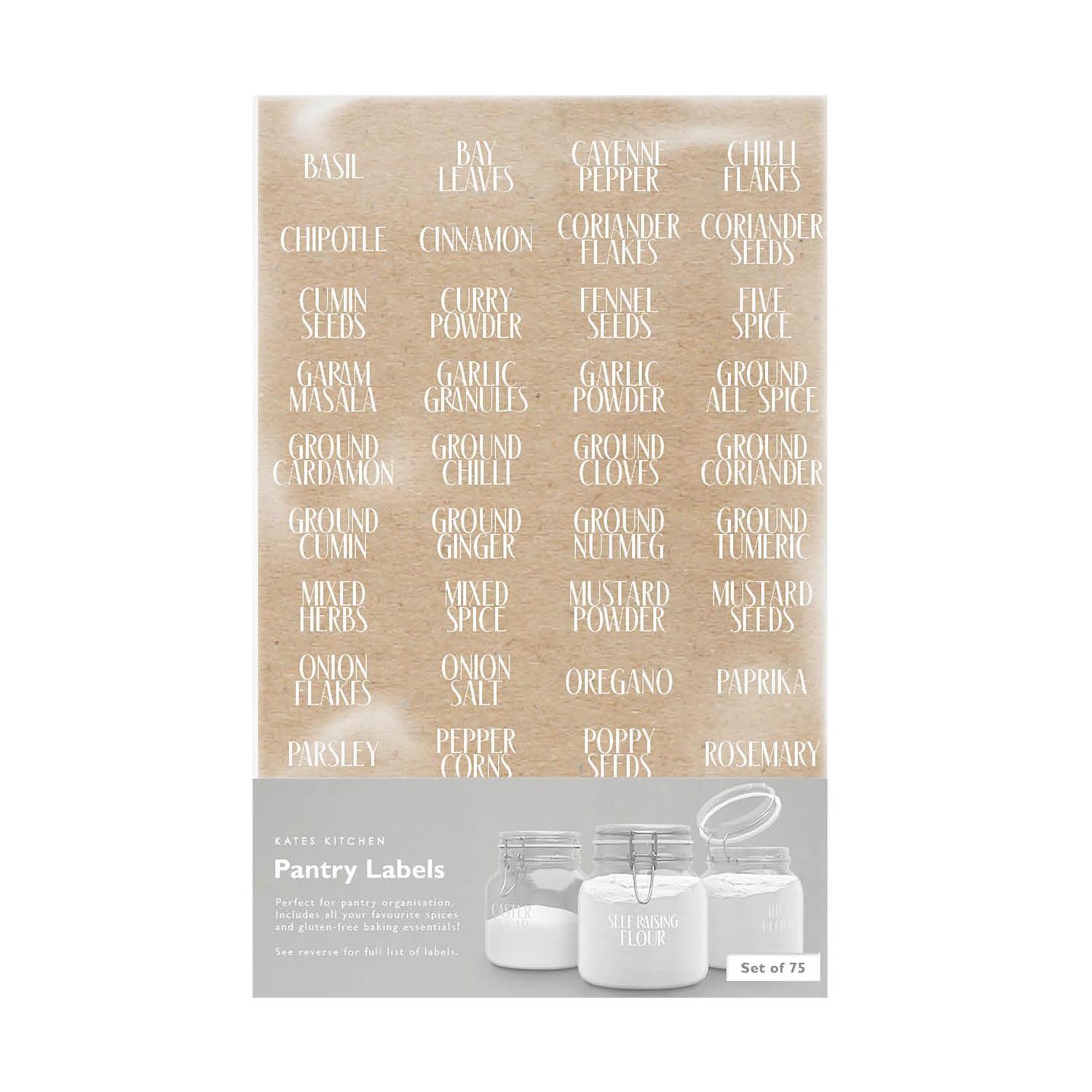 Pantry Labels Set of 75