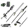 EGO POWER+ 56V Brushless Multi-Tool Power Head with Carbon Fibre Shaft 4pce Attachment Kit. Includes EP7501, PSA1020, HTA2020 & STA1600 Attachments, 5.Ah Battery, Rapid Charger & Shoulder Strap