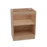 Floor Standing Vanity Open Shelf Cabinet 600mm French Oak