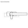Window Fastener Right Hand Black