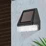 Solar Powered Outdoor Wall Light H:75mm, W:72mm, D:41mm Black