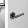 SCARLETT KNURLED DUMMY HANDLE SATIN GRAPHITE FINISH