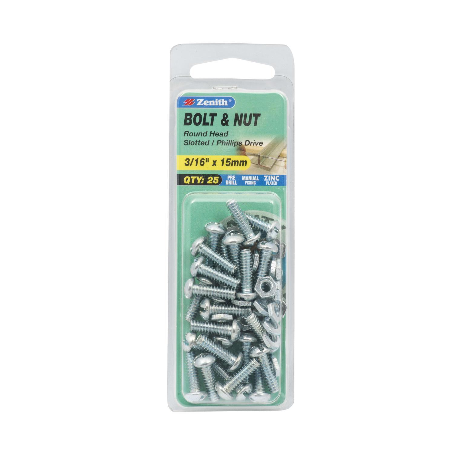 Round Head Bolt & Nut