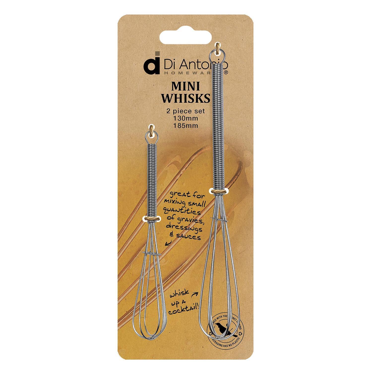 Mini Whisks Stainless Steel 2 Piece Set