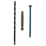 Concrete Screws Countersunk Head Pack Of 25 4.5mm x 82mm