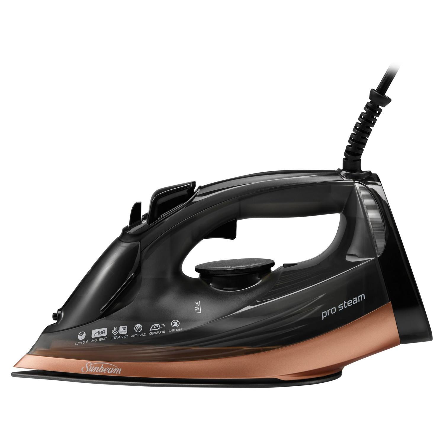 Take on the toughest wrinkles with a powerful steam iron designed for fast, effortless results. With 2400W performance and high‑pressure steam shots up to 180g/min, it smooths even stubborn creases with ease—on flat fabrics or hanging garments.