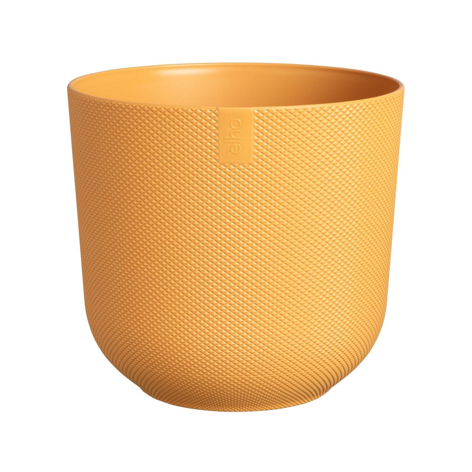 Plastic Round Jazz Pot 140mm Yellow