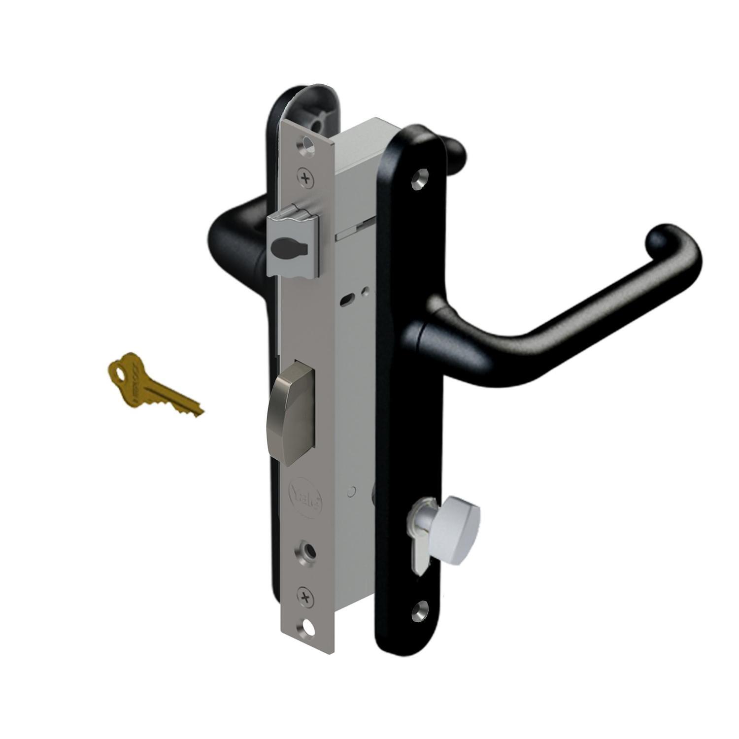 Entrance lock hinged 2-Point Black