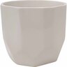 Geometric Ceramic Indoor Pot 17cm White