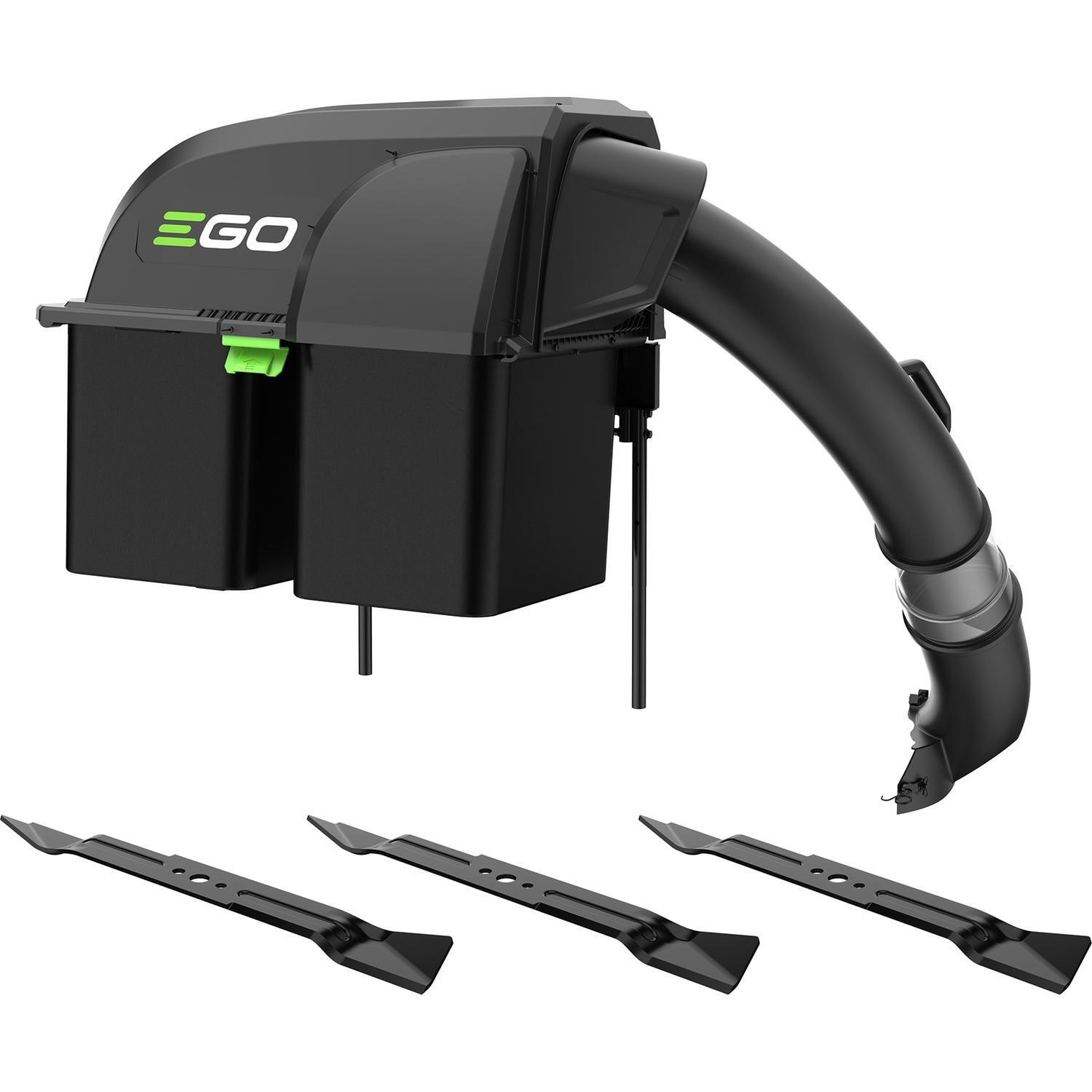 (52") Zero Turn riding mower Bagger KIT. Includes Bagger, Bagging Blades and Counterweights. 56 Volt