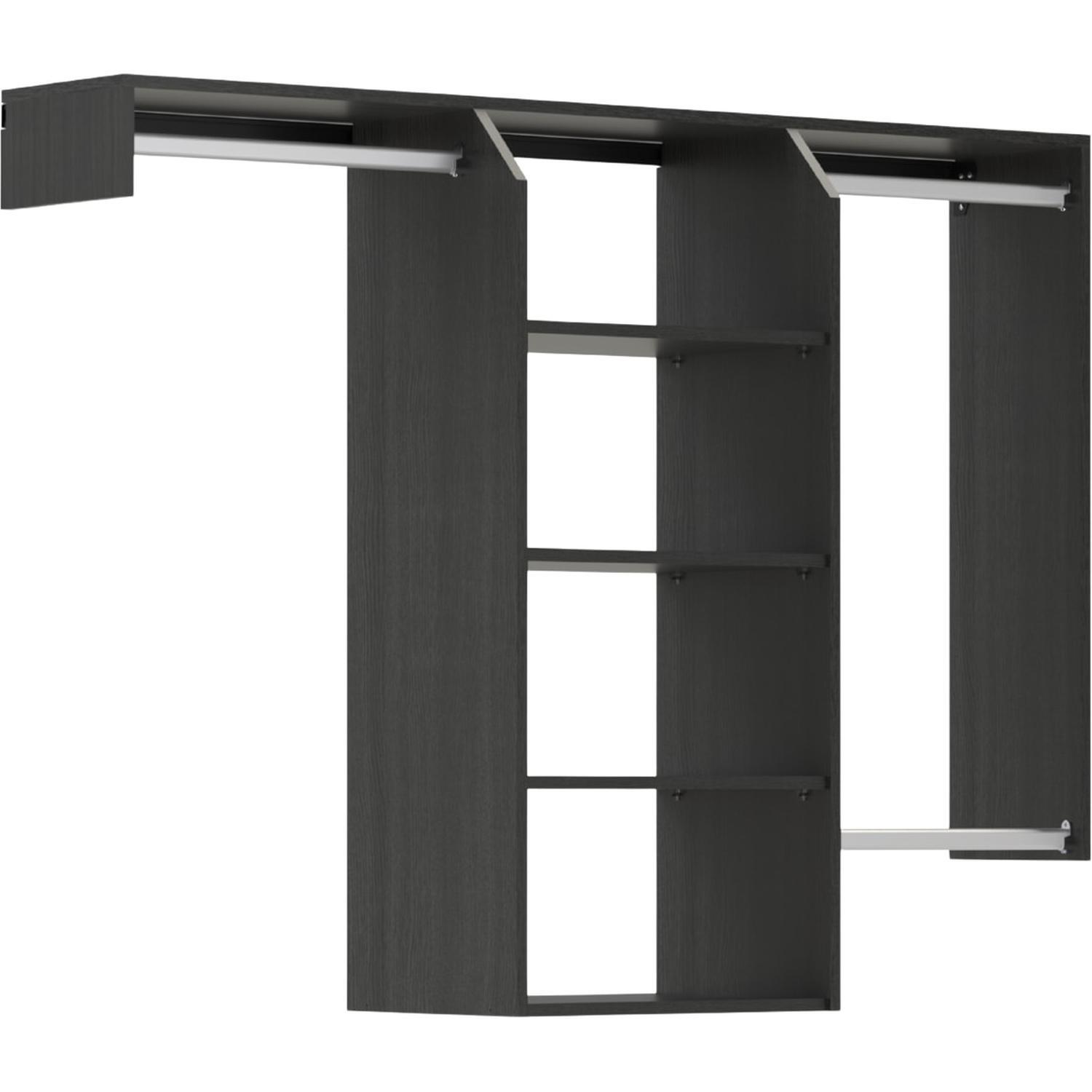 Customisable Wardrobe (Small) 1450-1600 mm Charred Oak