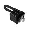 Aluminium Batten Driveway Gate Gudgeon Hinge Pack H: 140mm, W: 50mm,  D: 63mm Black