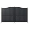 Valla Series Curve Driveway Gate H:1800mm x W:1500mm Black