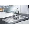Abbey Bowl and 1/4 Bowl Sink and Drainer H: 190mm, W: 1000mm, D: 500mm