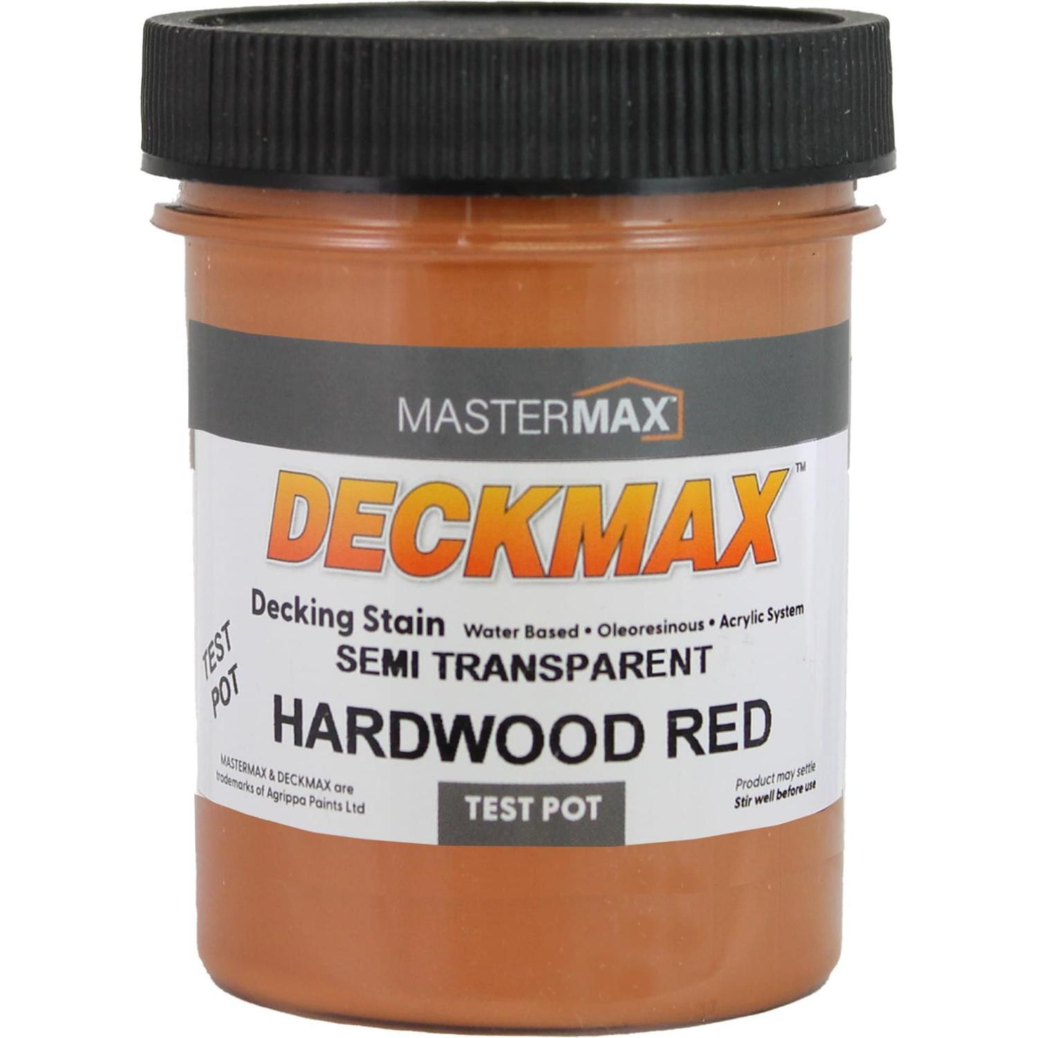 Decking Stain Water Based Linseed Oil Acrylic and Alkyd Test Pot 125ml Hardwood Red